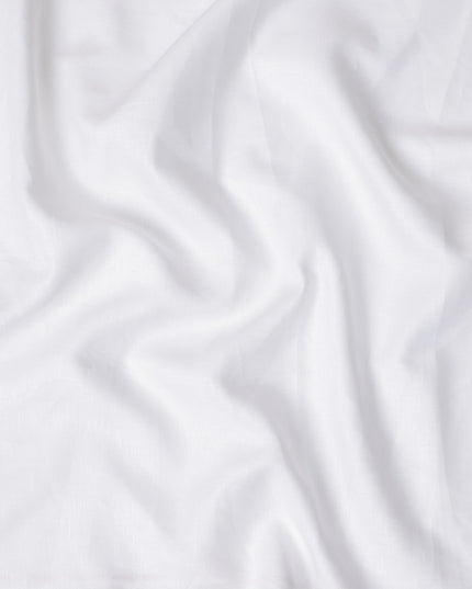 قماش كتان نقي أبيض نقي، 60 ليا عالي الجودة، عرض 150 سم، صنع في الهند - D23095