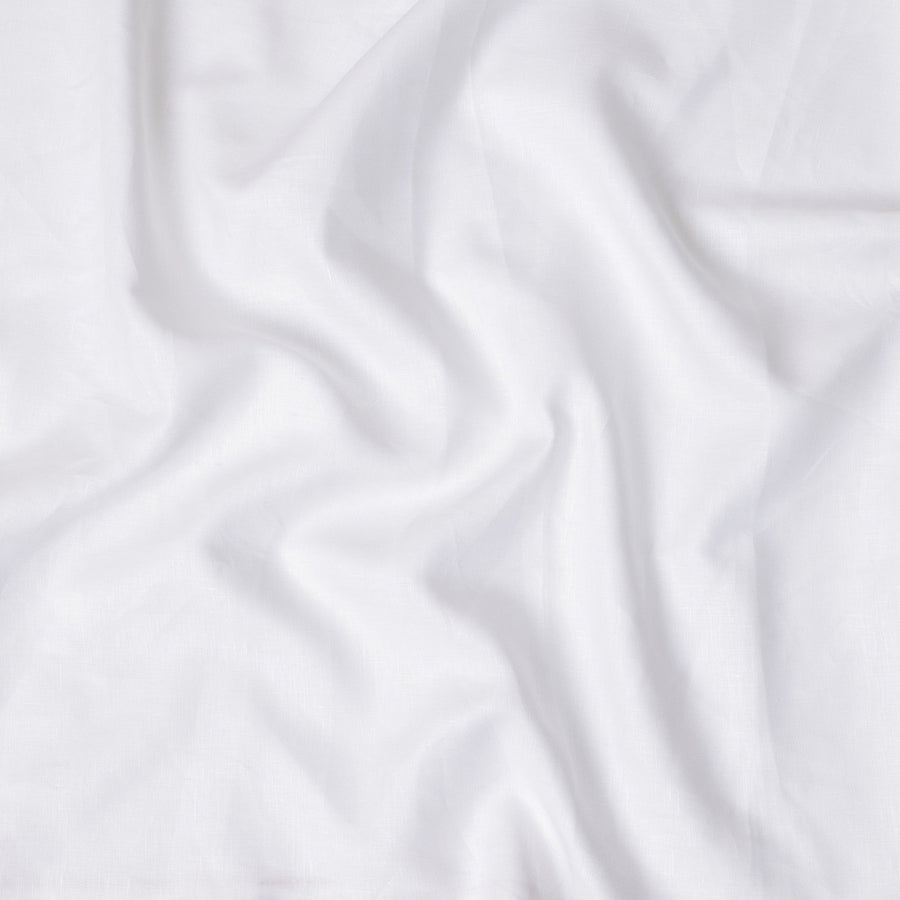 قماش كتان نقي أبيض نقي، 60 ليا عالي الجودة، عرض 150 سم، صنع في الهند - D23095