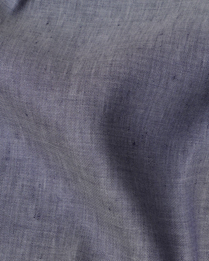 قماش كتان نقي سادة بلون أزرق باهت، 60 ليا، عرض 150 سم، صنع في الهند - D23096