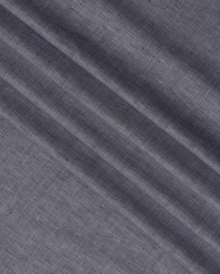 قماش كتان نقي سادة بلون أزرق باهت، 60 ليا، عرض 150 سم، صنع في الهند - D23096