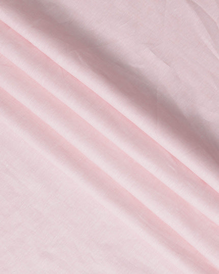 قماش كتان نقي سادة بلون وردي خدود، 60 ليا، عالي الجودة، عرض 150 سم، صنع في الهند - D23097