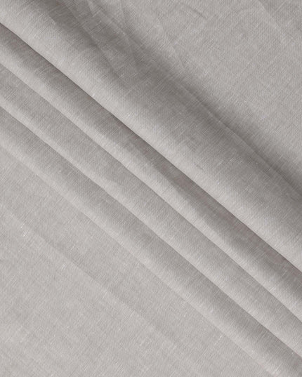 Ash Beige Solid Pure Linen 60 Lea Quality Fabric, 150 Cms Width, Made in India-D23098
