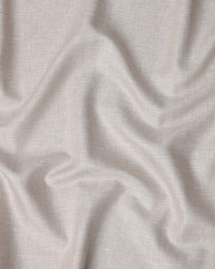 Taupe Beige Solid Premium Pure Linen Yarn Dyed Fabric 60 Lea Quality, 150 Cms Width, Made in India
-D23101