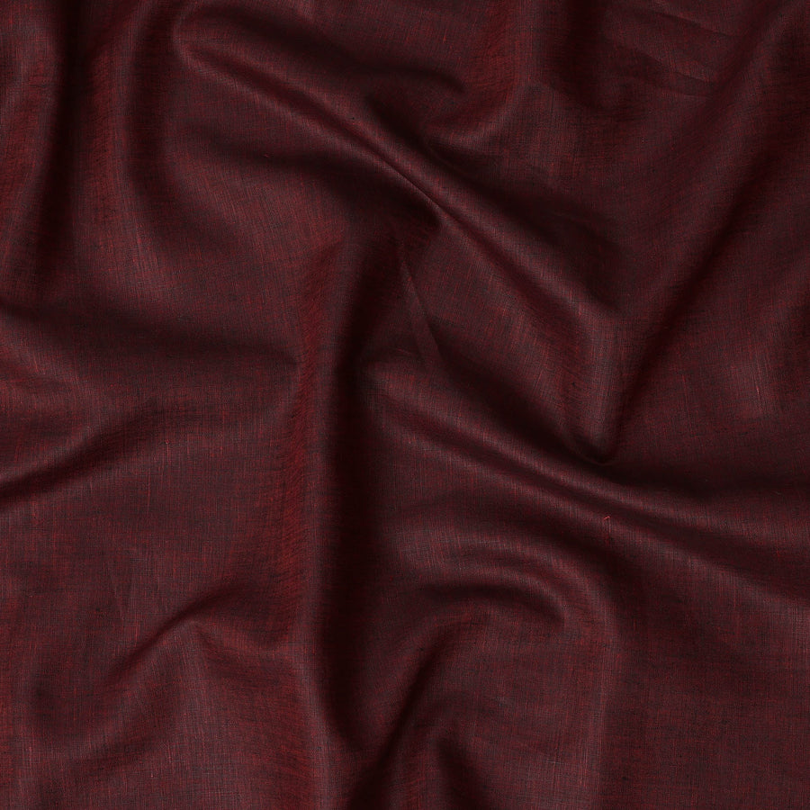قماش كتان نقي فاخر مصبوغ بلون أسود عنابي، مصبوغ بخيوط متقاطعة، جودة 60 ليا، عرض 150 سم، صنع في الهند - D23102
