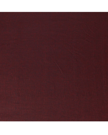 قماش كتان نقي فاخر مصبوغ بلون أسود عنابي، مصبوغ بخيوط متقاطعة، جودة 60 ليا، عرض 150 سم، صنع في الهند - D23102