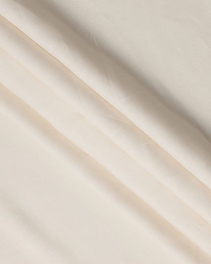 قماش كتان نقي فاخر بلون أبيض عاجي، مصبوغ بخيوط عالية الجودة، 60 ليا، عرض 150 سم، صنع في الهند - D23103