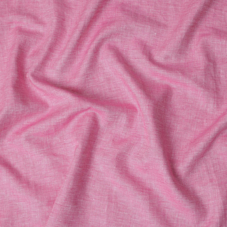Bright Pink Solid Premium Pure Linen Yarn Dyed Fabric 60 Lea Quality, 150 Cms Width, Made in India-D23104