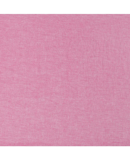 Bright Pink Solid Premium Pure Linen Yarn Dyed Fabric 60 Lea Quality, 150 Cms Width, Made in India-D23104