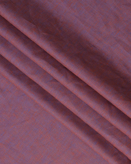 Violet Orange Cross-Dyed Solid Premium Pure Linen Yarn Dyed Fabric 60 Lea Quality, 150 Cms Width, Made in India-D23105