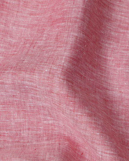 Dusty Rose Solid Premium Pure Linen Yarn Dyed Fabric 60 Lea Quality, 150 Cms Width, Made in India-D23106