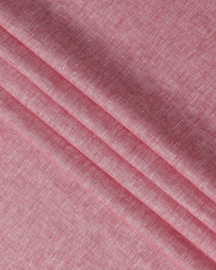 Dusty Rose Solid Premium Pure Linen Yarn Dyed Fabric 60 Lea Quality, 150 Cms Width, Made in India-D23106