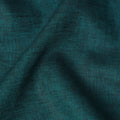 Teal Green Solid Premium Pure Linen Yarn Dyed Fabric 60 Lea Quality, 150 Cms Width, Made in India-D23107