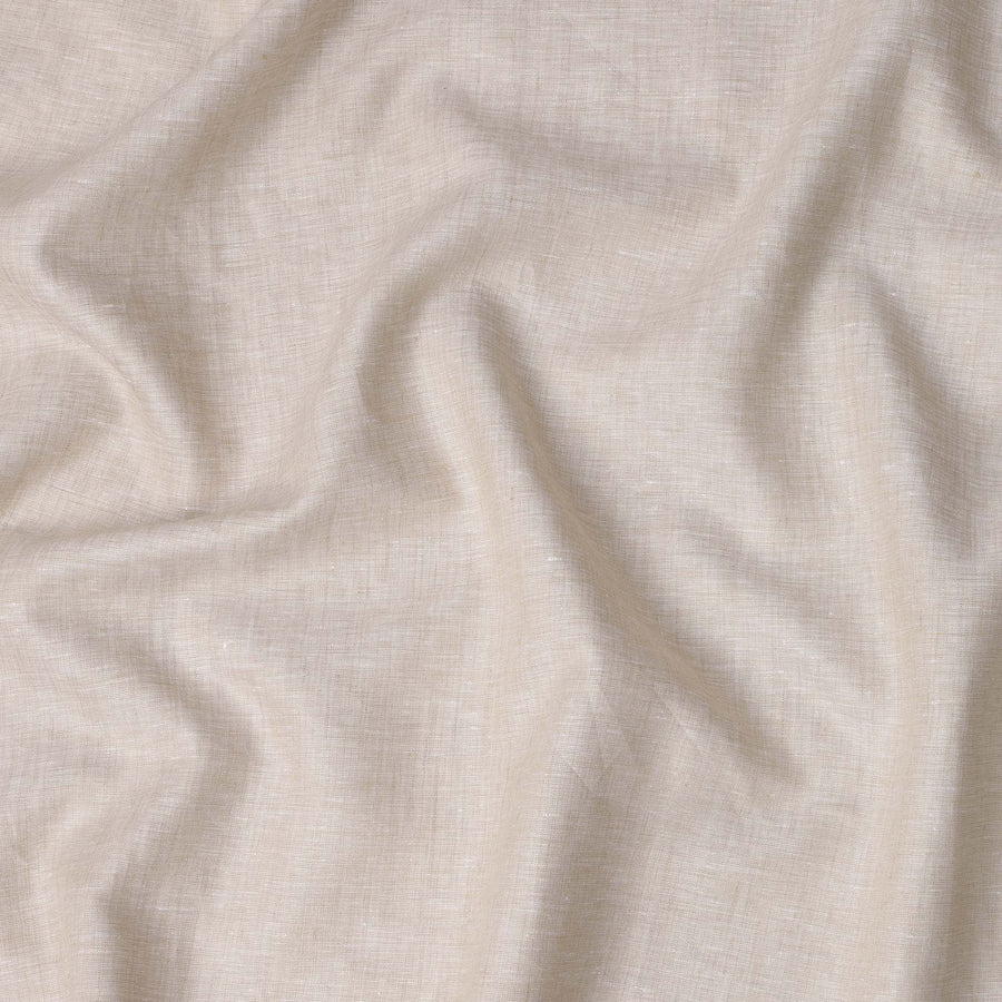 Sand Beige Solid Premium Pure Linen Yarn Dyed Fabric 60 Lea Quality, 150 Cms Width, Made in India-D23108