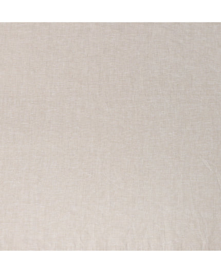 Sand Beige Solid Premium Pure Linen Yarn Dyed Fabric 60 Lea Quality, 150 Cms Width, Made in India-D23108
