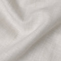 Natural White Solid Premium Pure Linen Yarn Dyed Fabric 60 Lea Quality, 150 Cms Width, Made in India-D23109