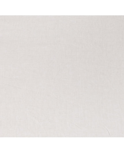 Natural White Solid Premium Pure Linen Yarn Dyed Fabric 60 Lea Quality, 150 Cms Width, Made in India-D23109