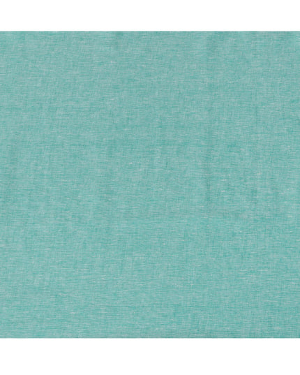 Aqua Blue Solid Premium Pure Linen Yarn Dyed Fabric 60 Lea Quality, 150 Cms Width, Made in India-D23110