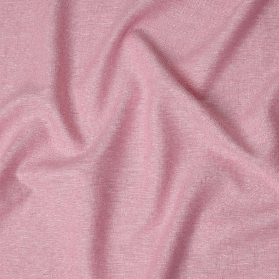 Soft Pink Solid Premium Pure Linen Yarn Dyed Fabric 60 Lea Quality, 150 Cms Width, Made in India-D23111