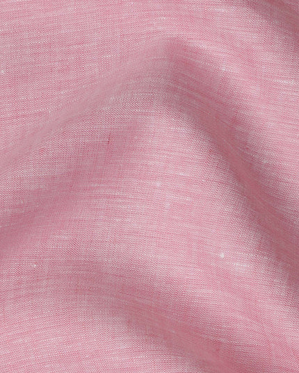 Soft Pink Solid Premium Pure Linen Yarn Dyed Fabric 60 Lea Quality, 150 Cms Width, Made in India-D23111