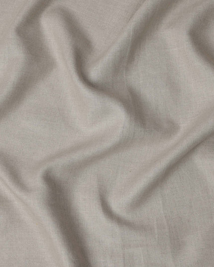 Stone Beige Solid Premium Pure Linen Yarn Dyed Fabric 60 Lea Quality, 150 Cms Width, Made in India-D23112