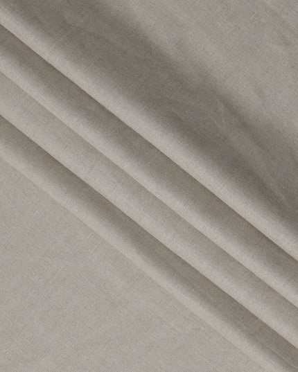 Stone Beige Solid Premium Pure Linen Yarn Dyed Fabric 60 Lea Quality, 150 Cms Width, Made in India-D23112