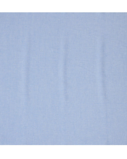 Sky Blue Solid Premium Pure Linen Yarn Dyed Fabric 60 Lea Quality, 150 Cms Width, Made in India-D23116