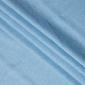 قماش كتان نقي فاخر بلون أزرق ثلجي، مصبوغ بخيوط عالية الجودة، 60 ليا، عرض 150 سم، صنع في الهند - D23117