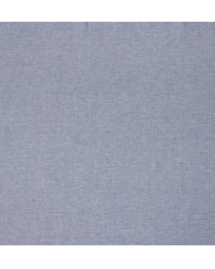 Dusty Blue Solid Premium Pure Linen Yarn Dyed Fabric 60 Lea Quality, 150 Cms Width, Made in India-D23118