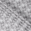 Monochrome Geometric Print Blended Linen Fabric, Abstract Cube and Line Design, 140 Cms Width, Made in India-D23221