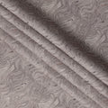 Taupe Marble Swirl Print Blended Linen Fabric, Organic Fluid Pattern with Grey and Black Veining, 140 Cms Width, Made in India-D23233
