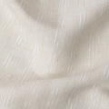 قماش كتان مخلوط يدوي الصنع بخطوط عمودية بلون أبيض عاجي، بمظهر نسج طبيعي ناعم، عرض 140 سم، صنع في الهند - D23253