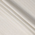 قماش كتان مخلوط يدوي الصنع بخطوط عمودية بلون أبيض عاجي، بمظهر نسج طبيعي ناعم، عرض 140 سم، صنع في الهند - D23253