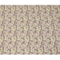 Mauve Pink Ivory Floral Printed Viscose Crepe Fabric with Soft Leaf Motifs, Width 110 cm, Made in India-D23405