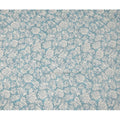 Teal Blue White Floral Printed Viscose Crepe Fabric with Hand-Illustrated Bloom Design, Width 110 cm, Made in India-D23416 Regal Fabrics