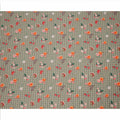 Olive Green Checked Floral Printed Cotton Lawn Fabric, 110 Cms Width, Made in India-D23534 - Regal Fabrics