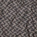 Beige and Black Abstract Checked Printed Cotton Lawn Fabric, 110 Cms Width, Made in India-D23537 - Regal Fabrics