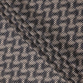 Beige and Black Abstract Checked Printed Cotton Lawn Fabric, 110 Cms Width, Made in India-D23537 - Regal Fabrics