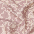 Dusty Pink and Beige Abstract Swirl Printed Cotton Lawn Fabric, 110 Cms Width, Made in India-D23542 Regal Fabrics