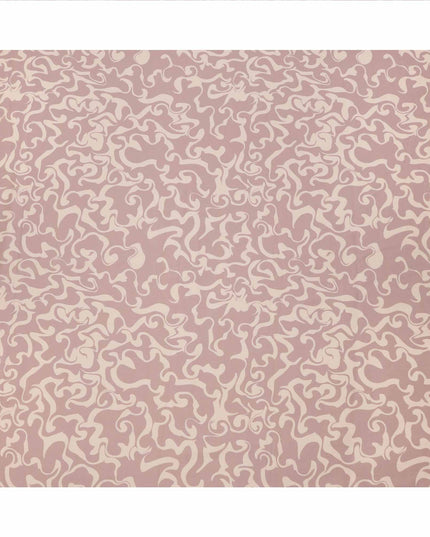 Dusty Pink and Beige Abstract Swirl Printed Cotton Lawn Fabric, 110 Cms Width, Made in India-D23542 Regal Fabrics