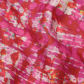 Pink and Red Abstract Tie-Dye Printed Cotton Lawn Fabric, 110 Cms Width, Made in India-D23548 Regal Fabrics