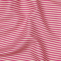 Pink and White Micro Stripe Pattern Cotton Lawn Fabric, 110 Cms Width, Made in India-D23567
