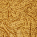 Mustard Yellow and Golden Brown Ikat Inspired Geometric Print Cotton Lawn Fabric, 110 Cms Width, Made in India-D23572