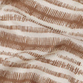Ivory and Brown Abstract Stripe Print Viscose Crepe Fabric, 110 Cms Width, Made in India-D23591