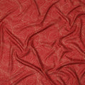 Red and Beige Abstract Spiral Line Print Viscose Crepe Fabric, 110 Cms Width, Made in India-D23594