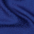قماش كريب فيسكوز أزرق ملكي بتصميم ذاتي، 110 سم، الهند - D23807