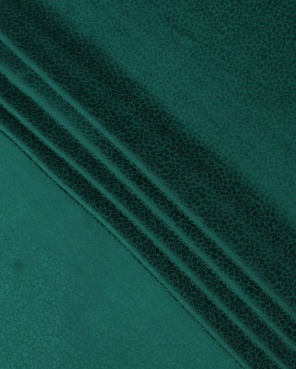 قماش فيسكوز كريب جاكار بتصميم ذاتي، أخضر فاتح، 110 سم، الهند - D23809