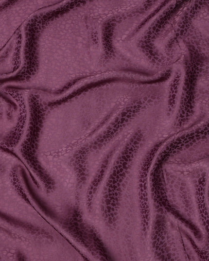 قماش كريب فيسكوز بتصميم ذاتي، منسوج بلون بنفسجي أرجواني، 110 سم، الهند - D23810