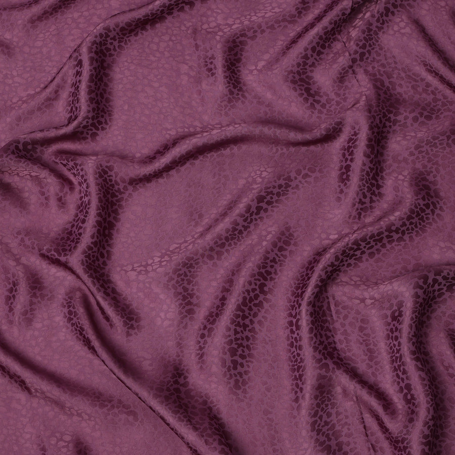 قماش كريب فيسكوز بتصميم ذاتي، منسوج بلون بنفسجي أرجواني، 110 سم، الهند - D23810