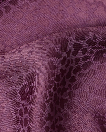قماش كريب فيسكوز بتصميم ذاتي، منسوج بلون بنفسجي أرجواني، 110 سم، الهند - D23810