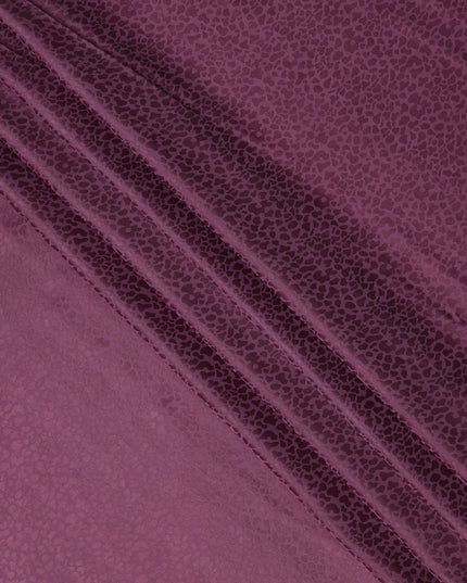 قماش كريب فيسكوز بتصميم ذاتي، منسوج بلون بنفسجي أرجواني، 110 سم، الهند - D23810